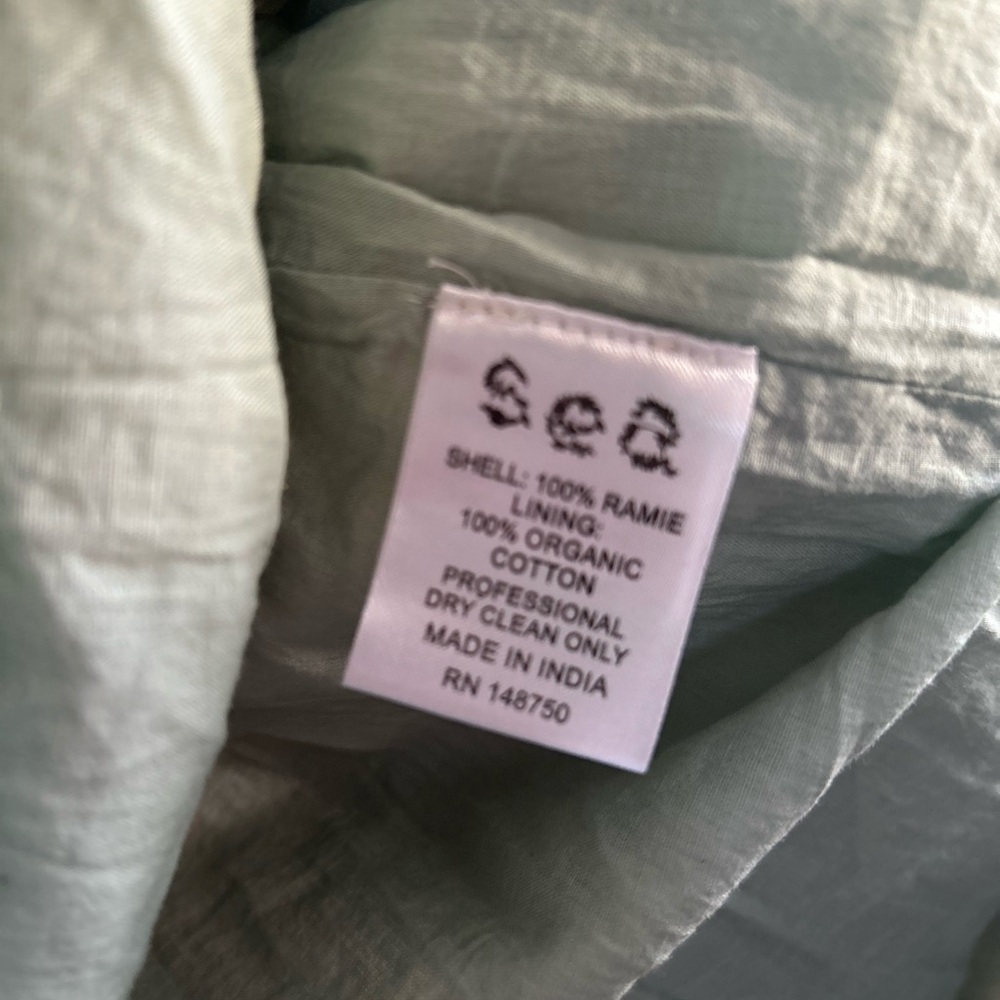 NWT SEA NEW YORK Frida mint green lined Flutter V-Neck Mini Dress M - Picture 9 of 12